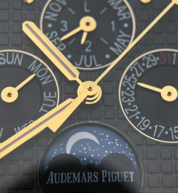 Replica Audemars Piguet JF Royal Oak 41mm 26574 YG Black Textured Dial A5134