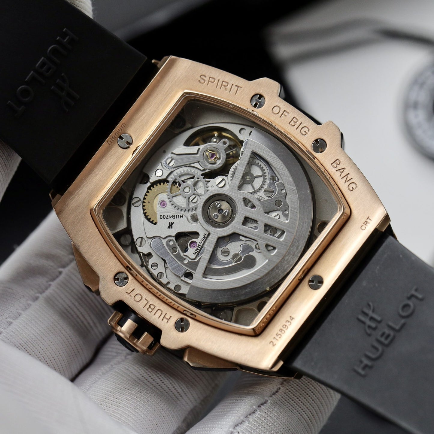 Hublot Replica Watches Spirit Of Big Bang King Gold Bezel Ceramic Blue 42mm
