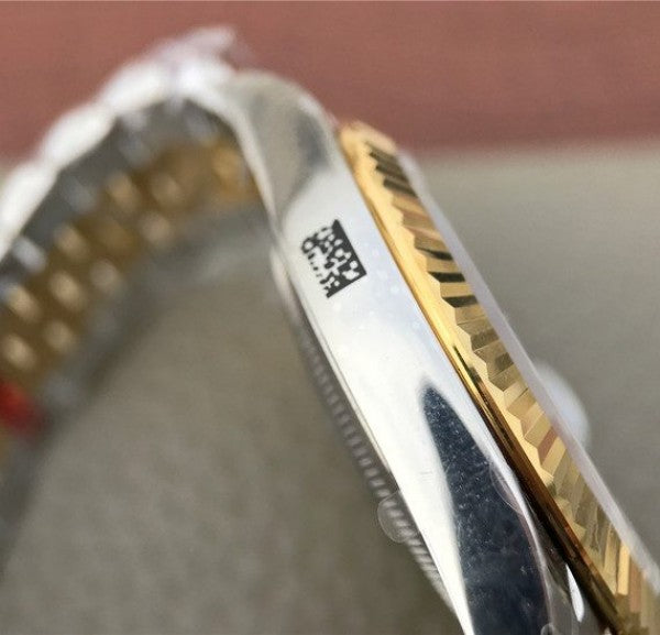 Replica Rolex DateJust 41mm SS/YG YG Textured Dial YG Wrapped Fluted Bezel SS/YG Bracelet A2836