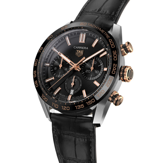 TAG Heuer Replica Watch Carrera Chronograph Automatic 44 mm Steel Gold & Ceramic(1:1 replica)