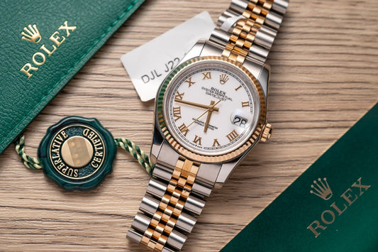 Rolex DateJust 126233 Replica Watch Gold Wrapped White Dial GM Factory 36mm