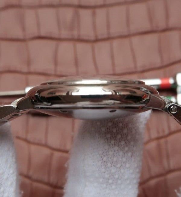 Replica Cartier Ballon Bleu 33mm SS Pink Textured Dial SS Bracelet SEIKO NH05A