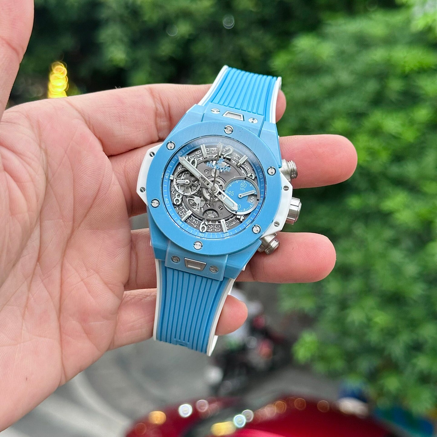 Hublot Replica 1:1 Watch Big Bang Unico Sky Blue 42mm