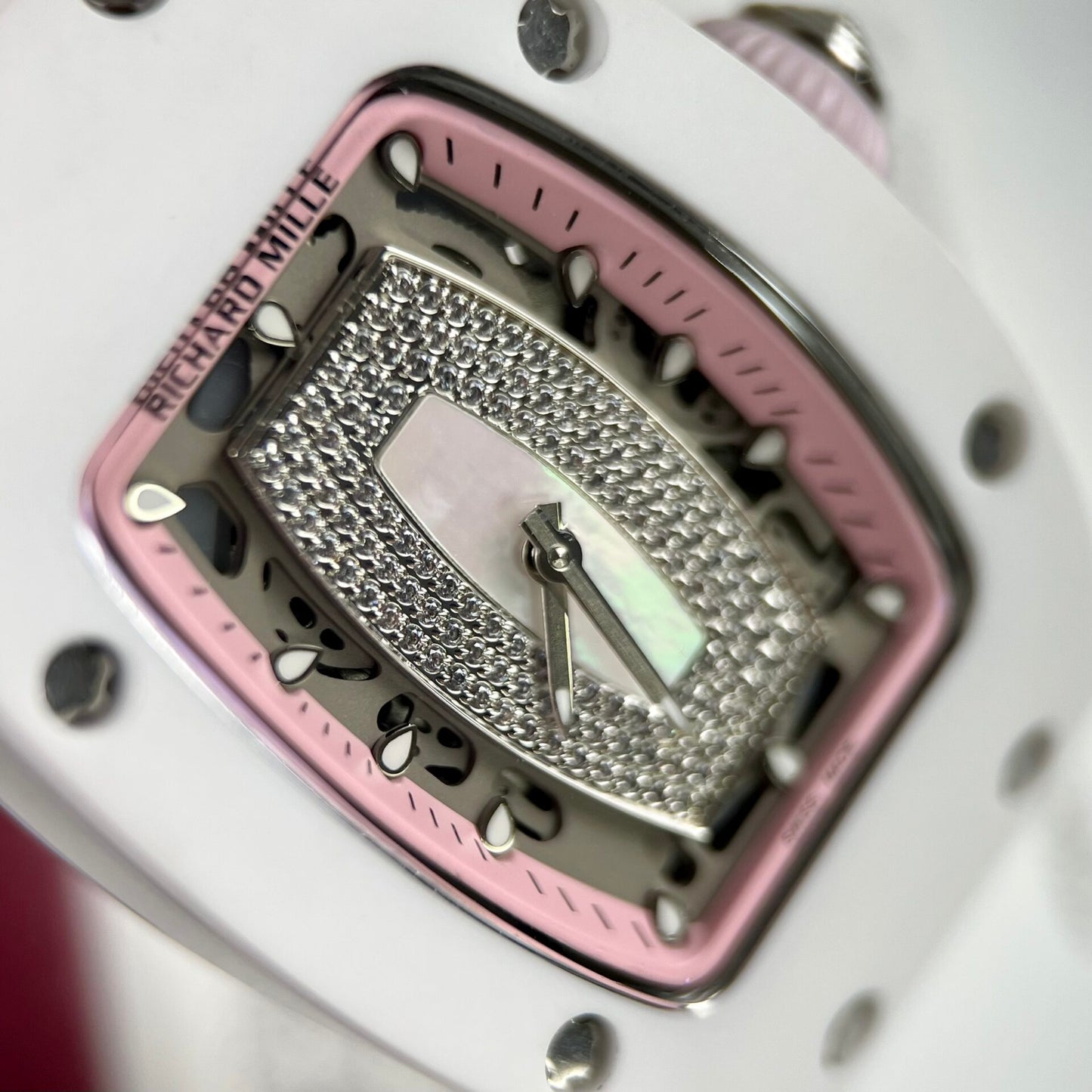 Richard Mille RM07-01 Ceramic Replica 1:1 Watch Rubber Strap 36mm