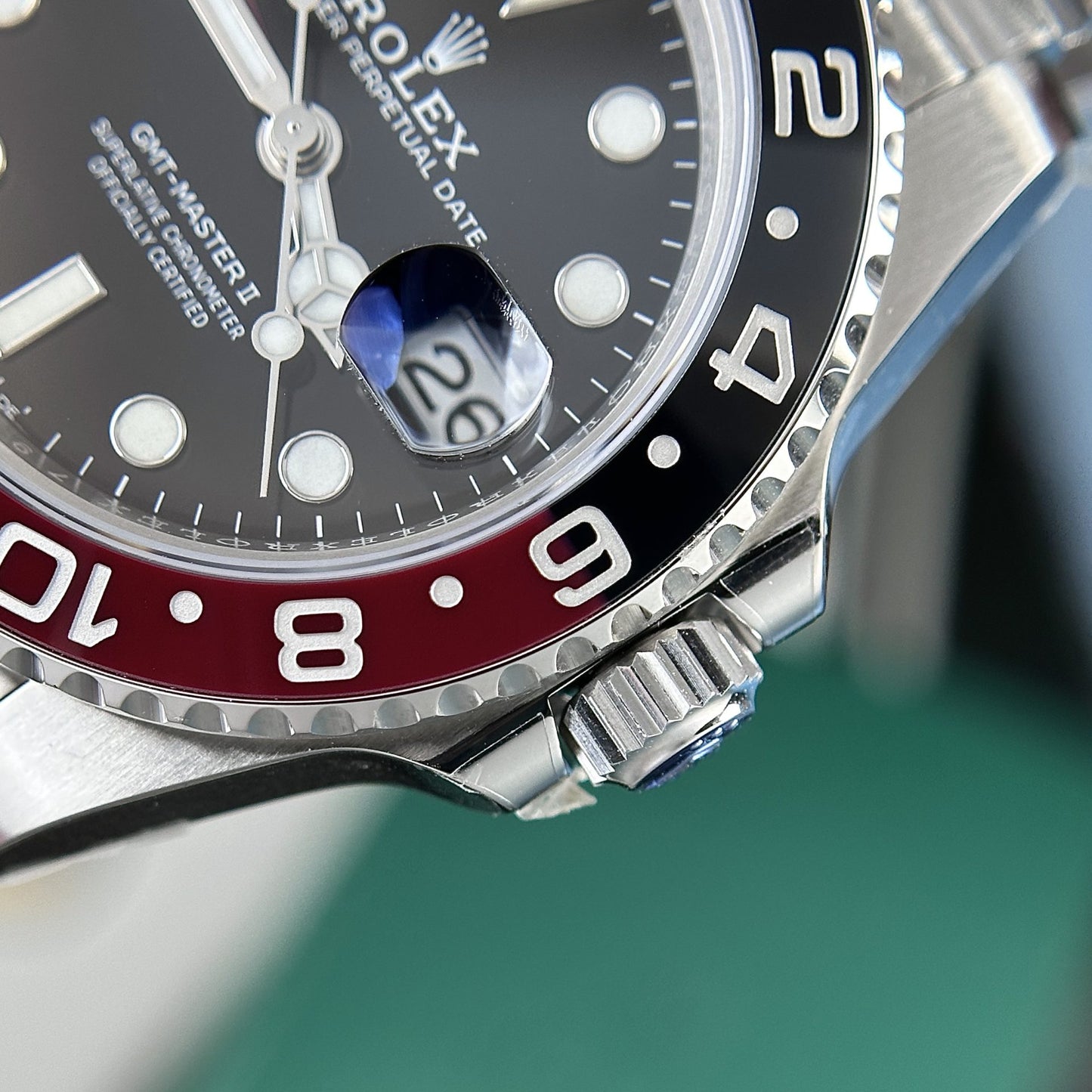 Rolex Replica Watch GMT-Master II Coke Black Dial Strap Jubilee Clean Factory 40mm