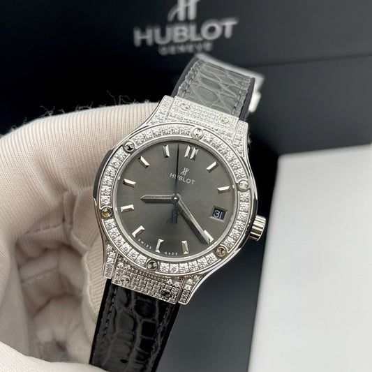 Hublot Replica Watch Classic Fusion Womens Gray Dial HB Factory 33mm
