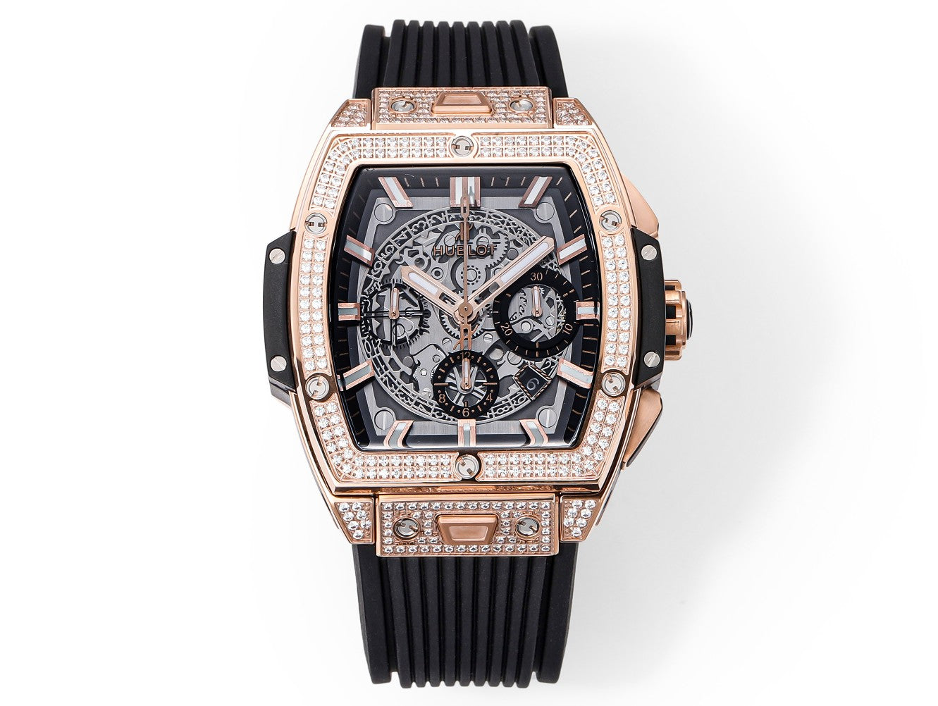 Hublot Spirit of Big Bang Textured Rubber Strap(1:1 replica)