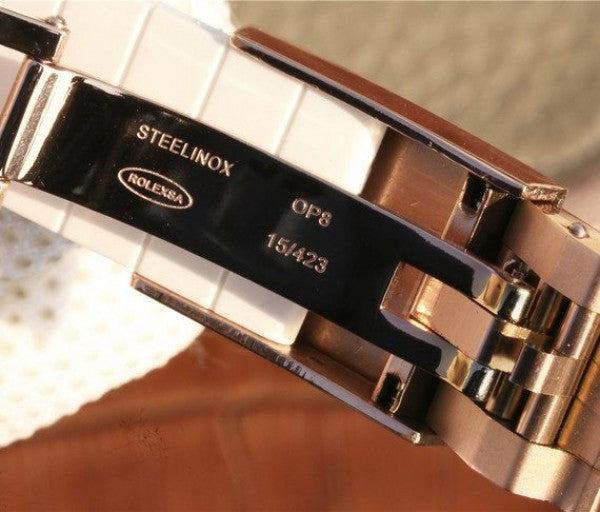 Replica Rolex Yacht-Master 116655 RG White Dial White Ceramic Rubber Strap A2824