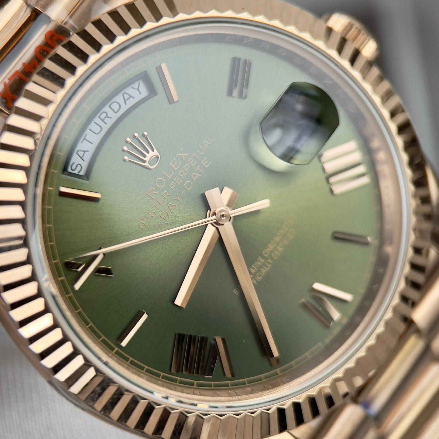 Rolex Day-Date 228235 Green Dial Replica Watch GM Factory 40mm