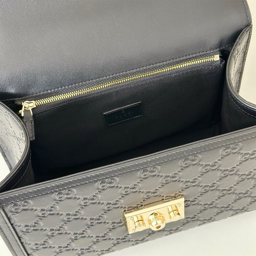 Gucci Padlock medium top handle bag