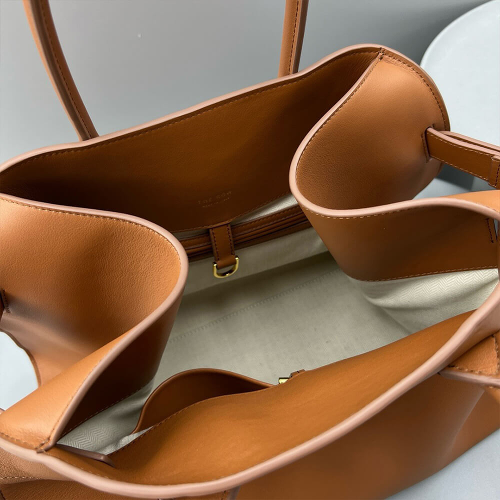 THE ROW  Soft Margaux 15 leather bag(High-end Grade)