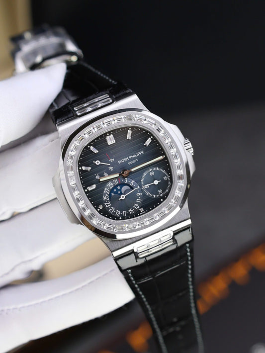 Patek Philippe Nautilus 5724 Blue Dial Replica Watch Full Function PPF Factory 40mm
