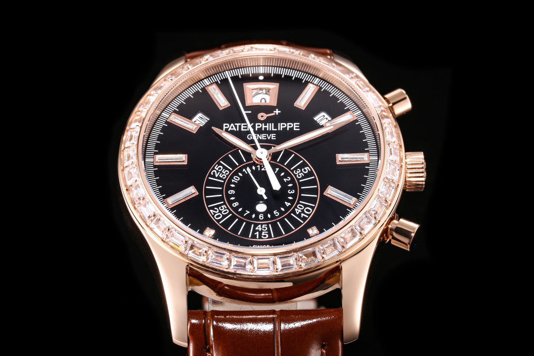 Patek Philippe Replica 1:1 Watch Complications 5961R Brown Leather Strap 40.5mm