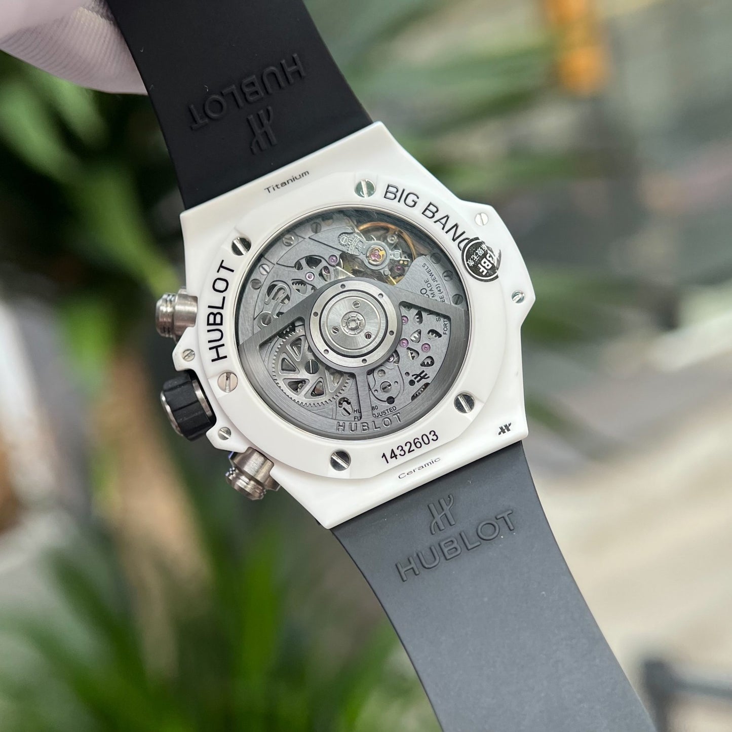 Hublot Best Replica Watch Big Bang Unico White Ceramic Rubber Strap BBF Factory 42mm