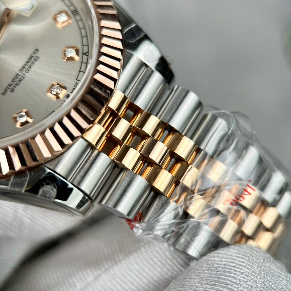 Rolex Replica Watch DateJust 126331 Gold Wrapped Sliver Dial GM Factory 41mm