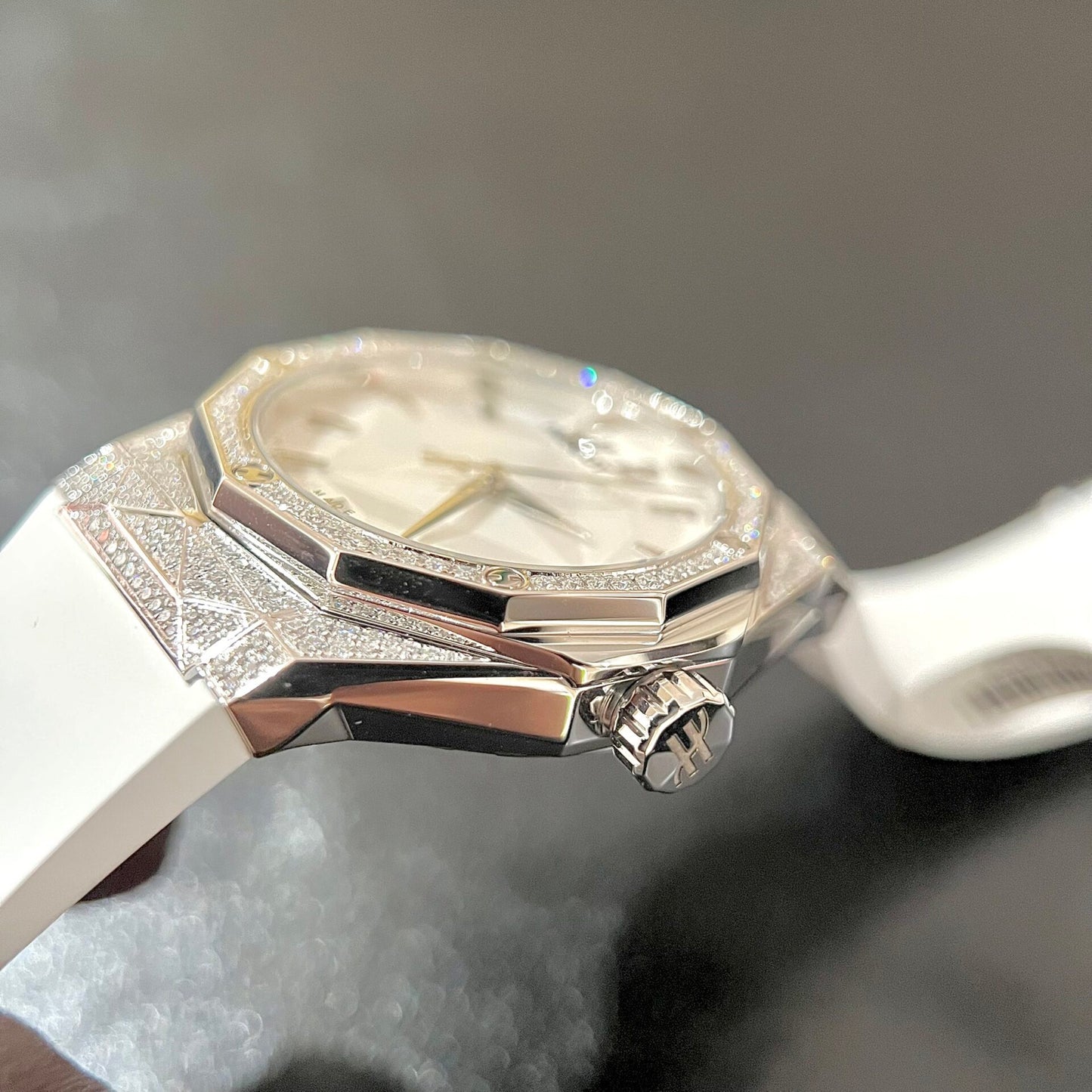 Hublot Replica 1:1 Watch Orlinski White Full Moissanite Diamond 40mm