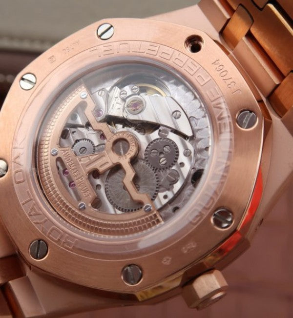 Replica Audemars Piguet JF Royal Oak 41mm 26574 RG Black Textured Dial A5134