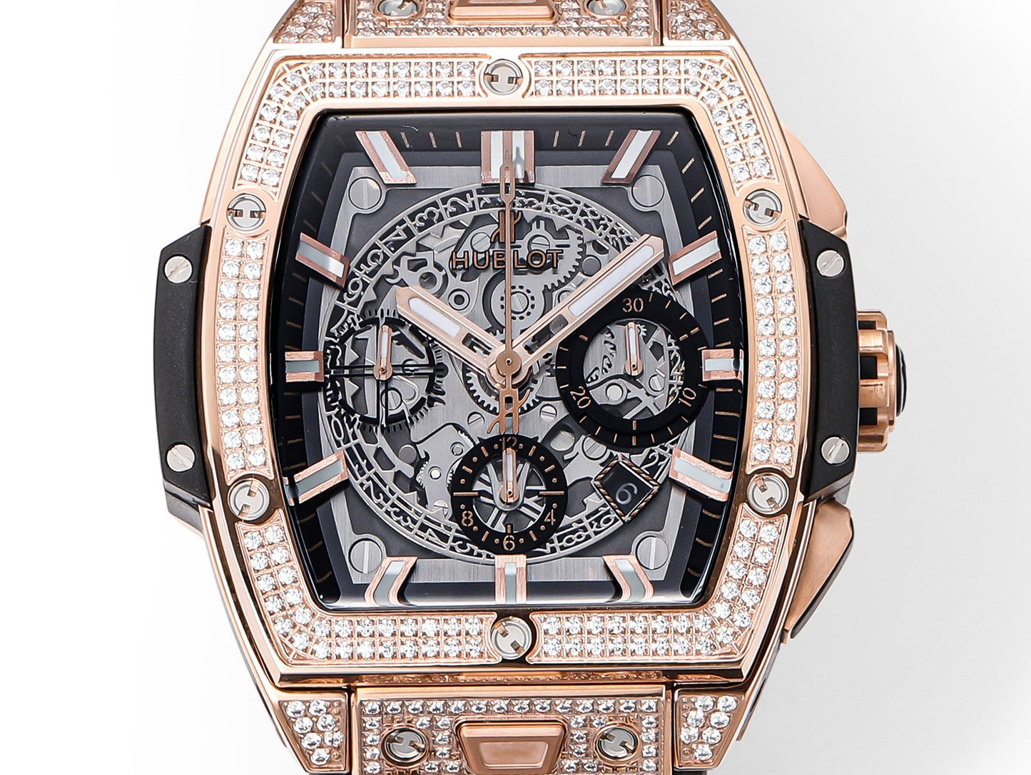 Hublot Spirit of Big Bang Textured Rubber Strap(1:1 replica)