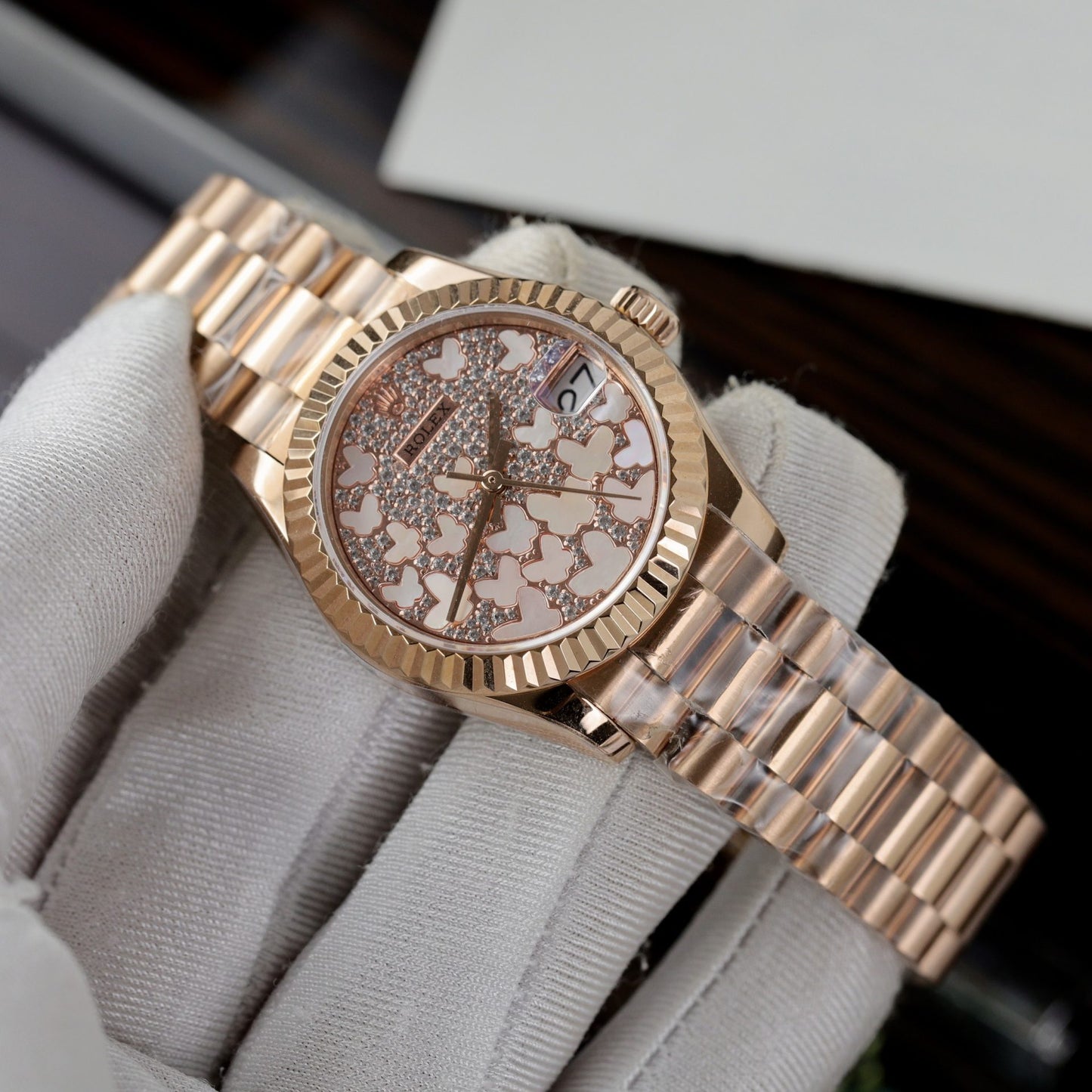 Rolex Replica Watch DateJust 278275 Womens Butterfly Dial 31mm