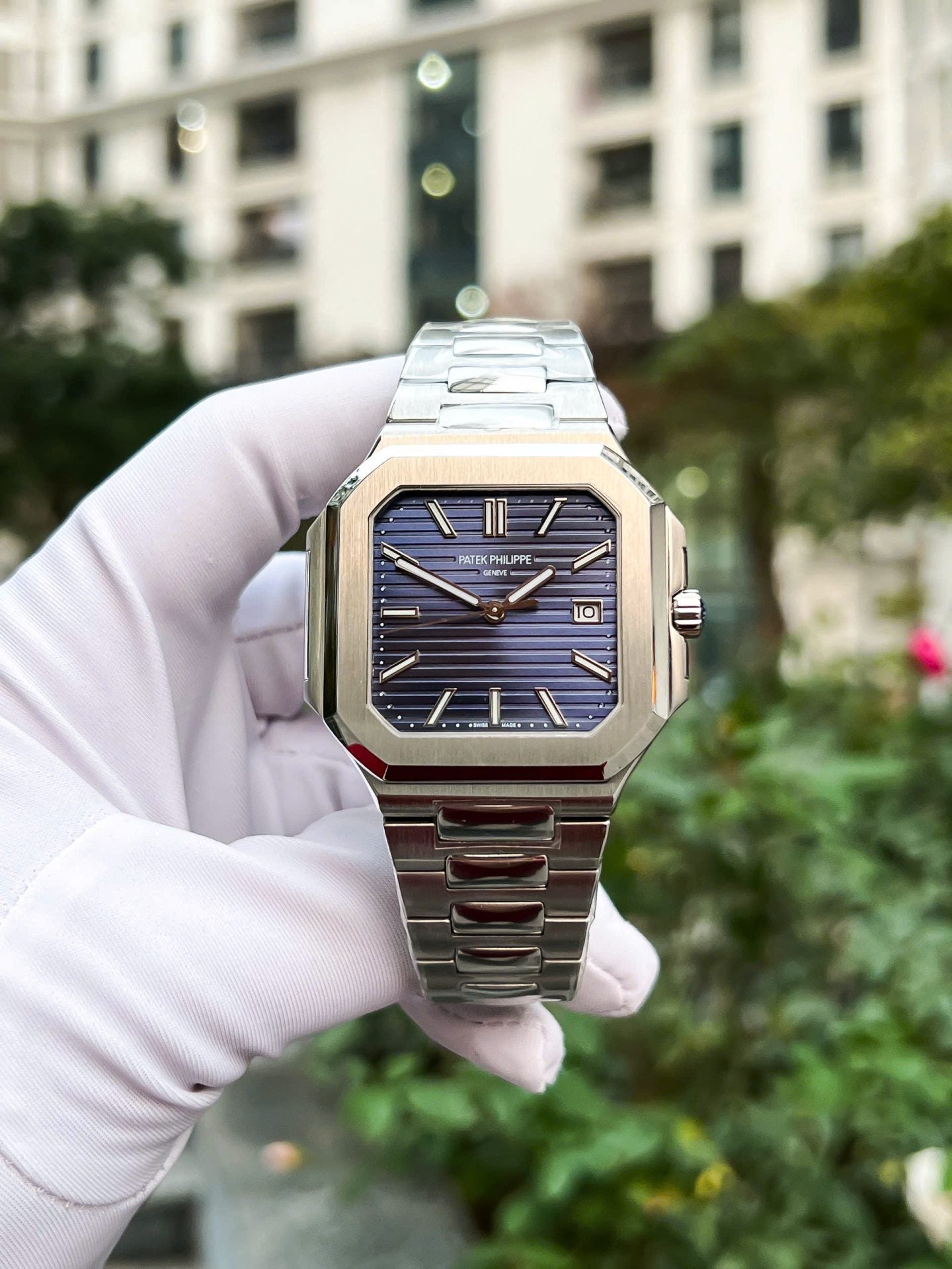 Patek Philippe Cubitus 5821 Best Replica 11 Watch Dial Blue Metal Wire 45mm