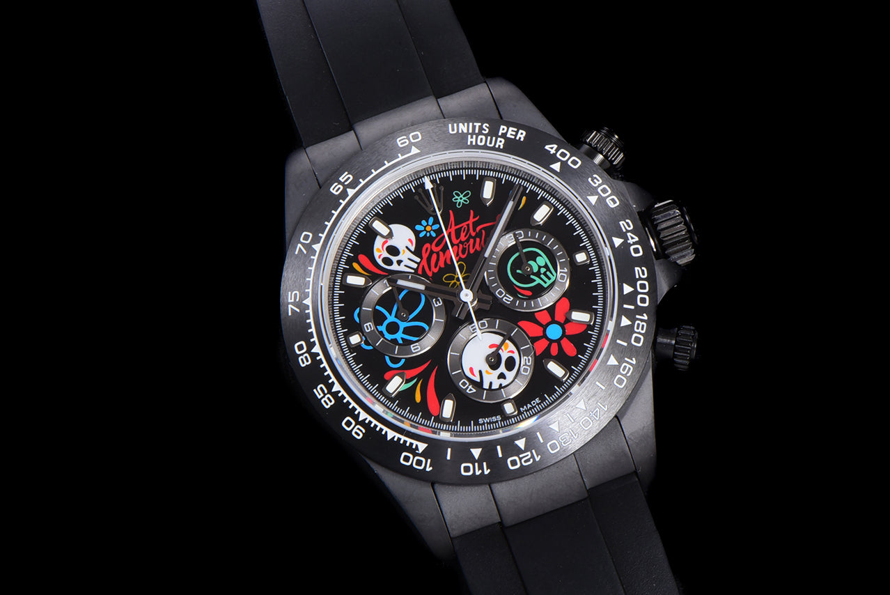 Rolex Daytona-AET x ROLEX x Picasso Crossover-Charles the Great-Black(1:1 replica)