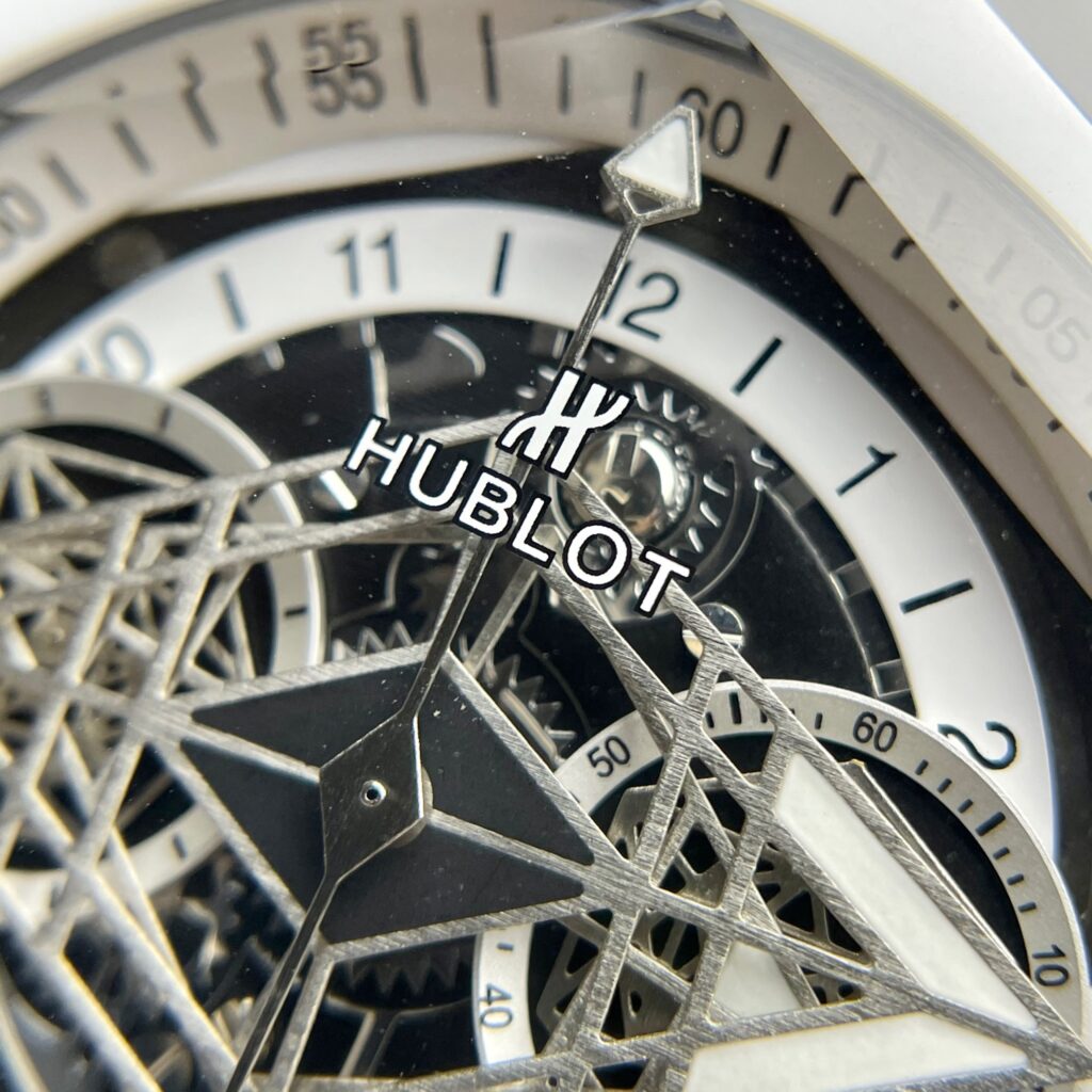 Hublot Big Bang Sang Bleu II Replica Watch White Ceramic Rubber Strap 45mm