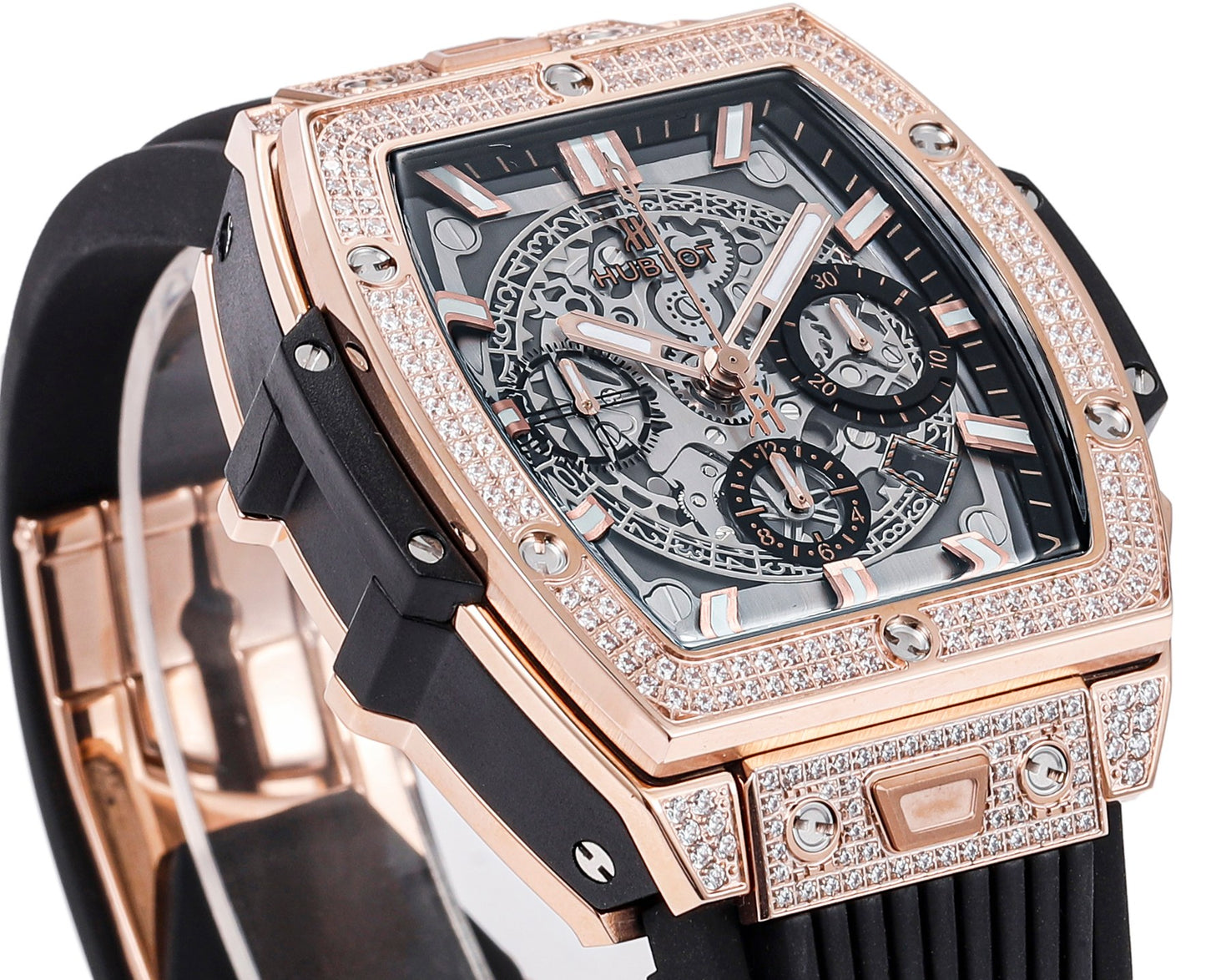 Hublot Spirit of Big Bang Textured Rubber Strap(1:1 replica)
