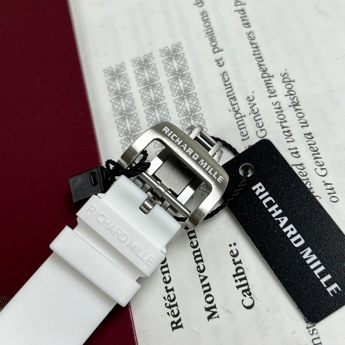 Richard Mille RM07-01 Ceramic Replica 1:1 Watch Rubber Strap 36mm