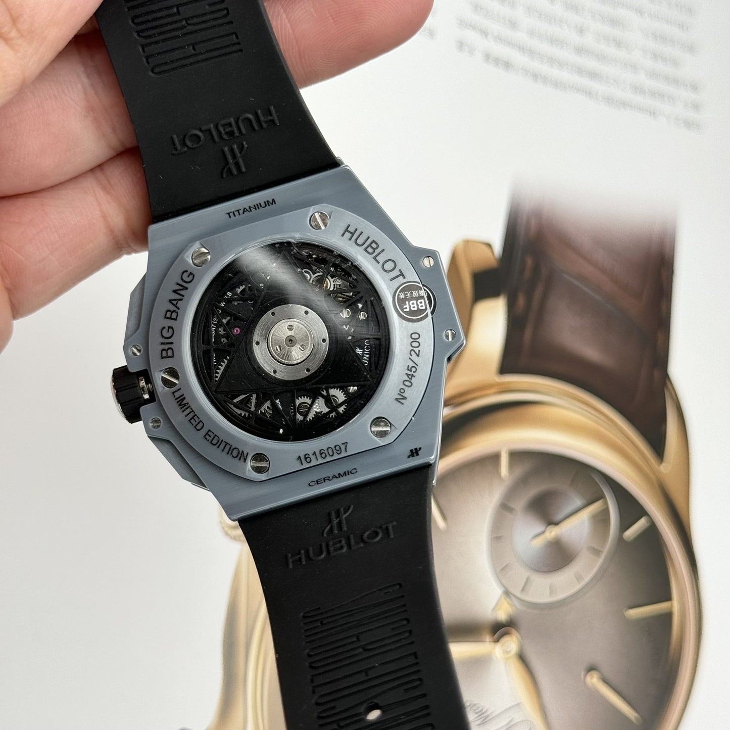 Hublot Best Replica Watch Big Bang Sang Bleu II Gray Ceramic BBF 45mm