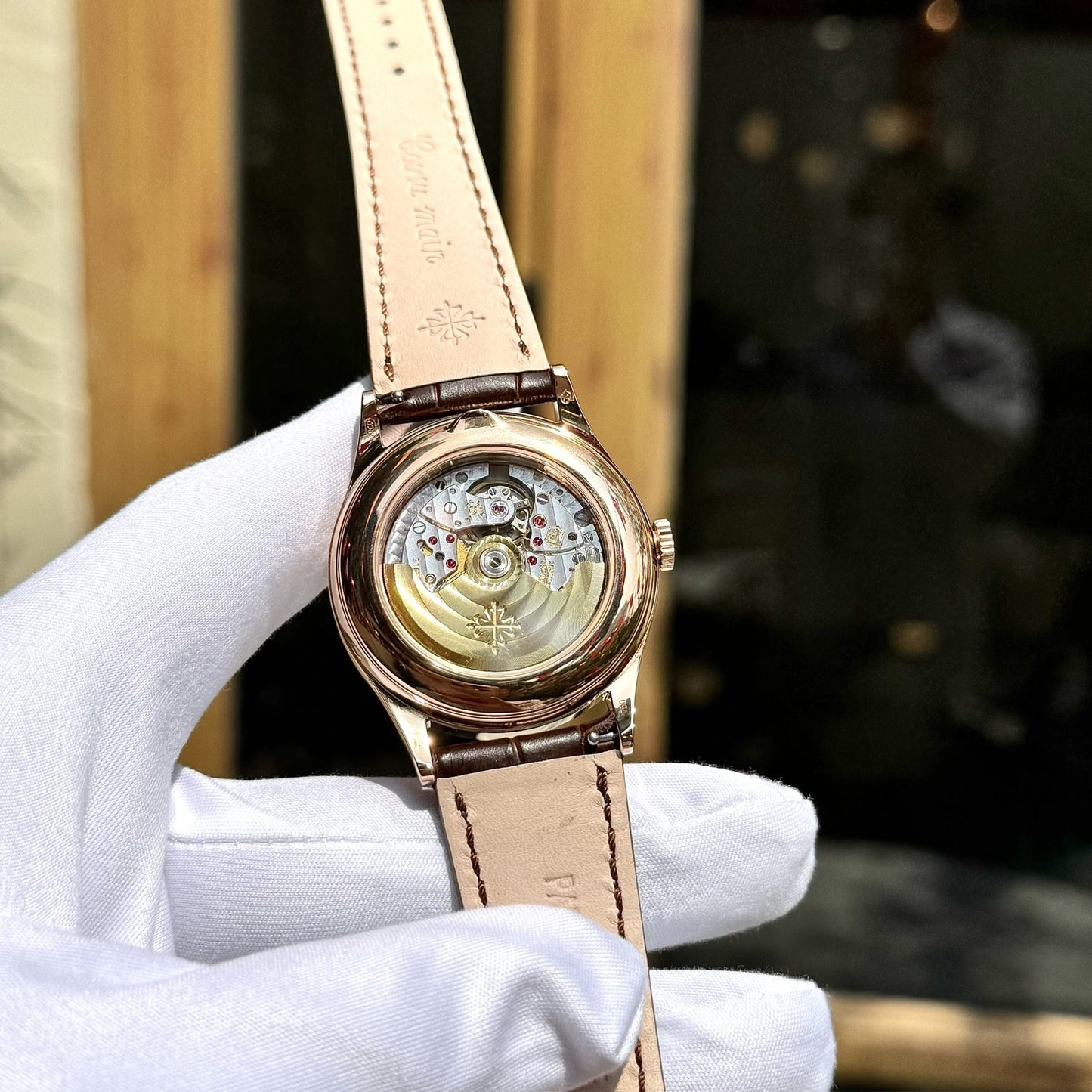 Patek Philippe Replica Watch Complications 5396R Men Leather Strap GR Factory 38.5mm