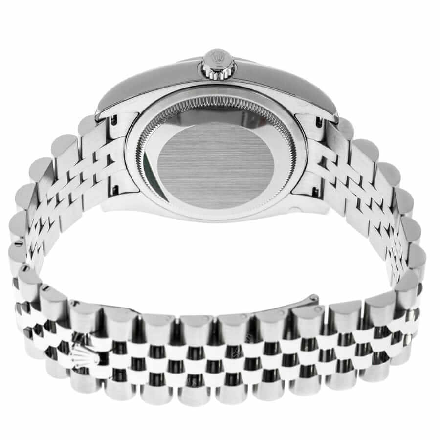 Rolex Datejust 178384-0017 White Gold Black   Diamond Dial Replica