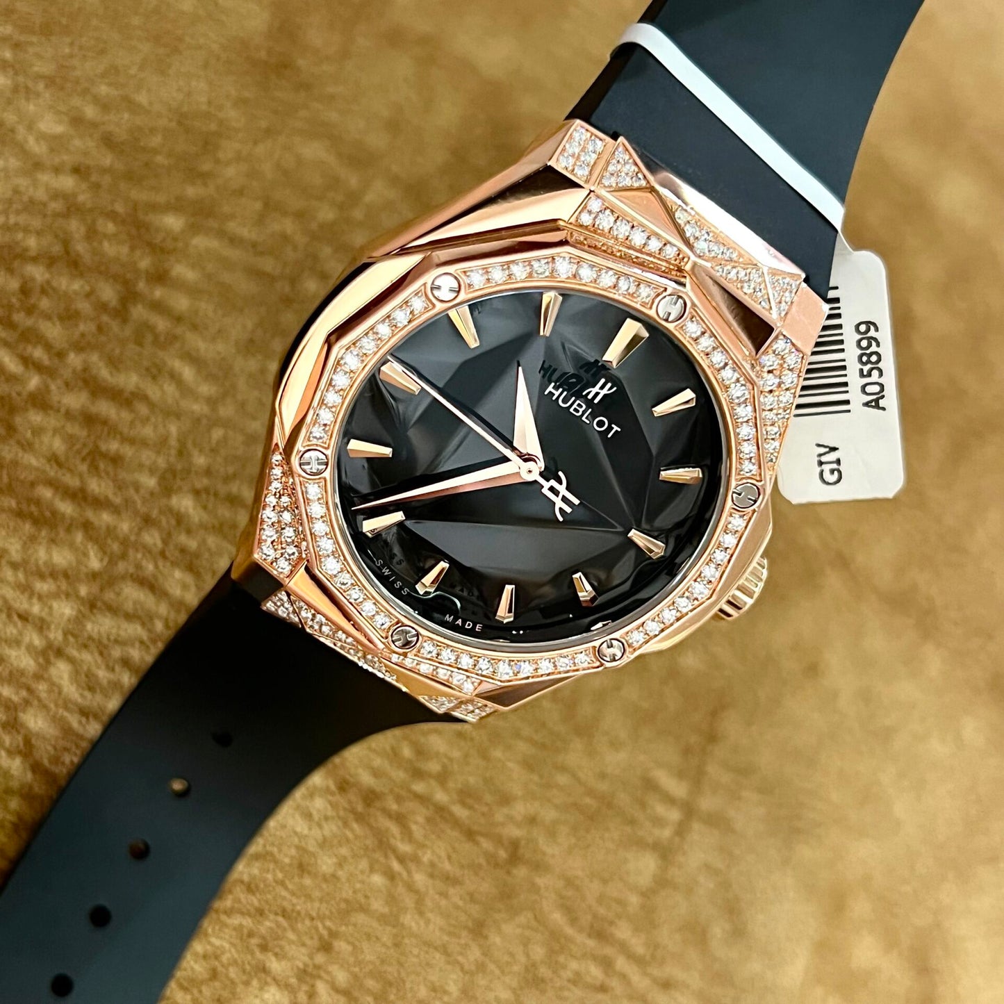 Hublot Replica 1:1 Watch Orlinski King Gold Demi With Moissanite Diamond 40mm