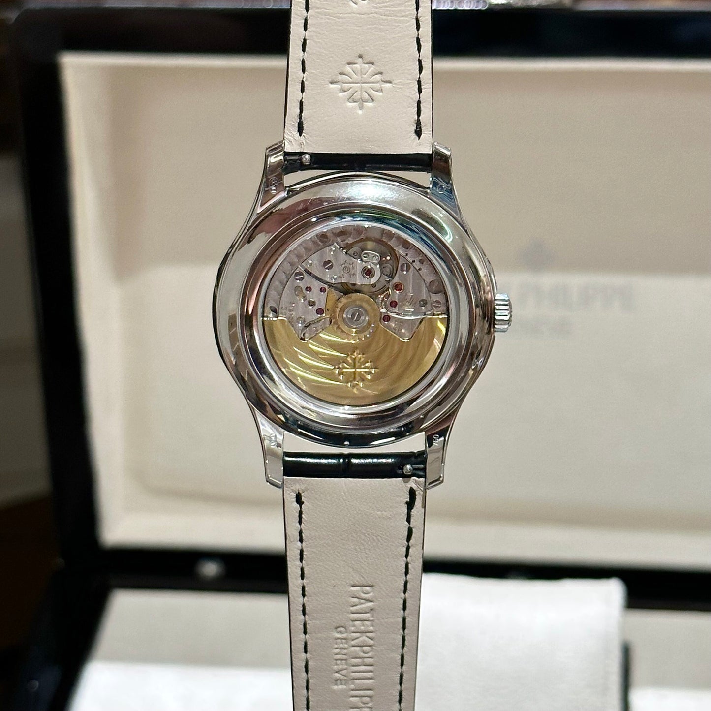 Patek Philippe Complications 5205G Blue Dial Leather Strap Replica 11 Watch 40mm