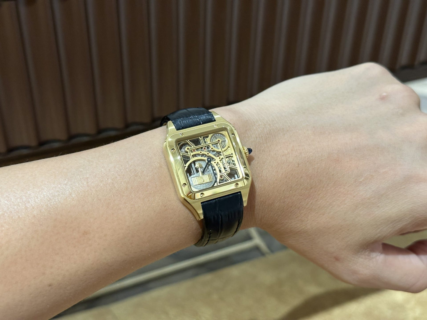 Cartier Replica Watch Santos WHSA0031 Quartz Leather Strap 31x43mm