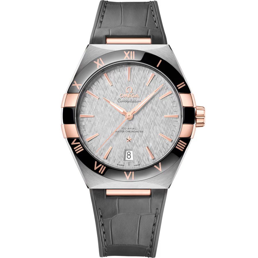Constellation 41 mm, steel ? Sedna? gold on leather strap(1:1 replica)