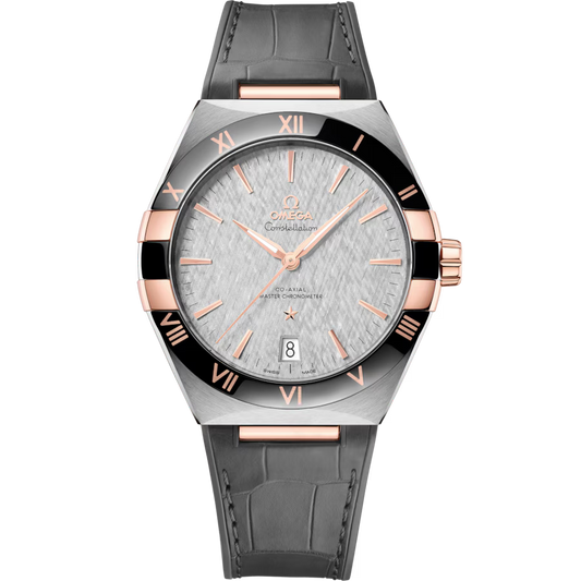 Constellation 41 mm, steel ? Sedna? gold on leather strap(1:1 replica)