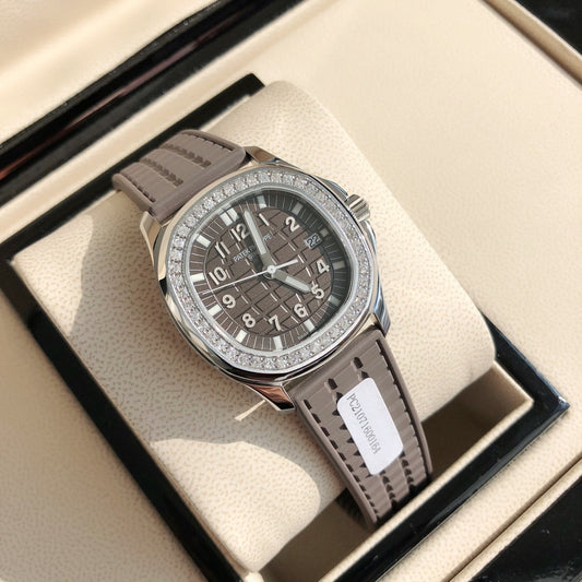 Fake Patek Philippe Replica Watch Aquanaut Ladies Stainless Steel Brown Dial 5067A-023 TWF(1:1 replica)