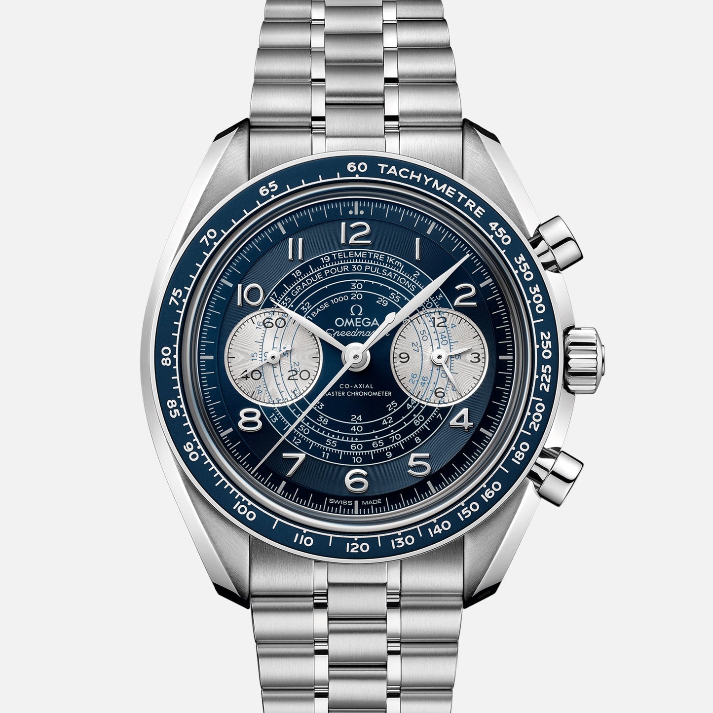 Speedmaster Chronoscope Co-Axial Master Chronometer Chronograph 43mm Blue Dial(1:1 replica)