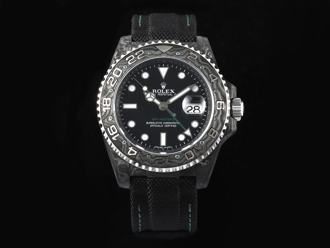 Diw New Rolex Ultra Limited Edition GMT-MASTER II-Carbon Fiber-Black(1:1 replica)