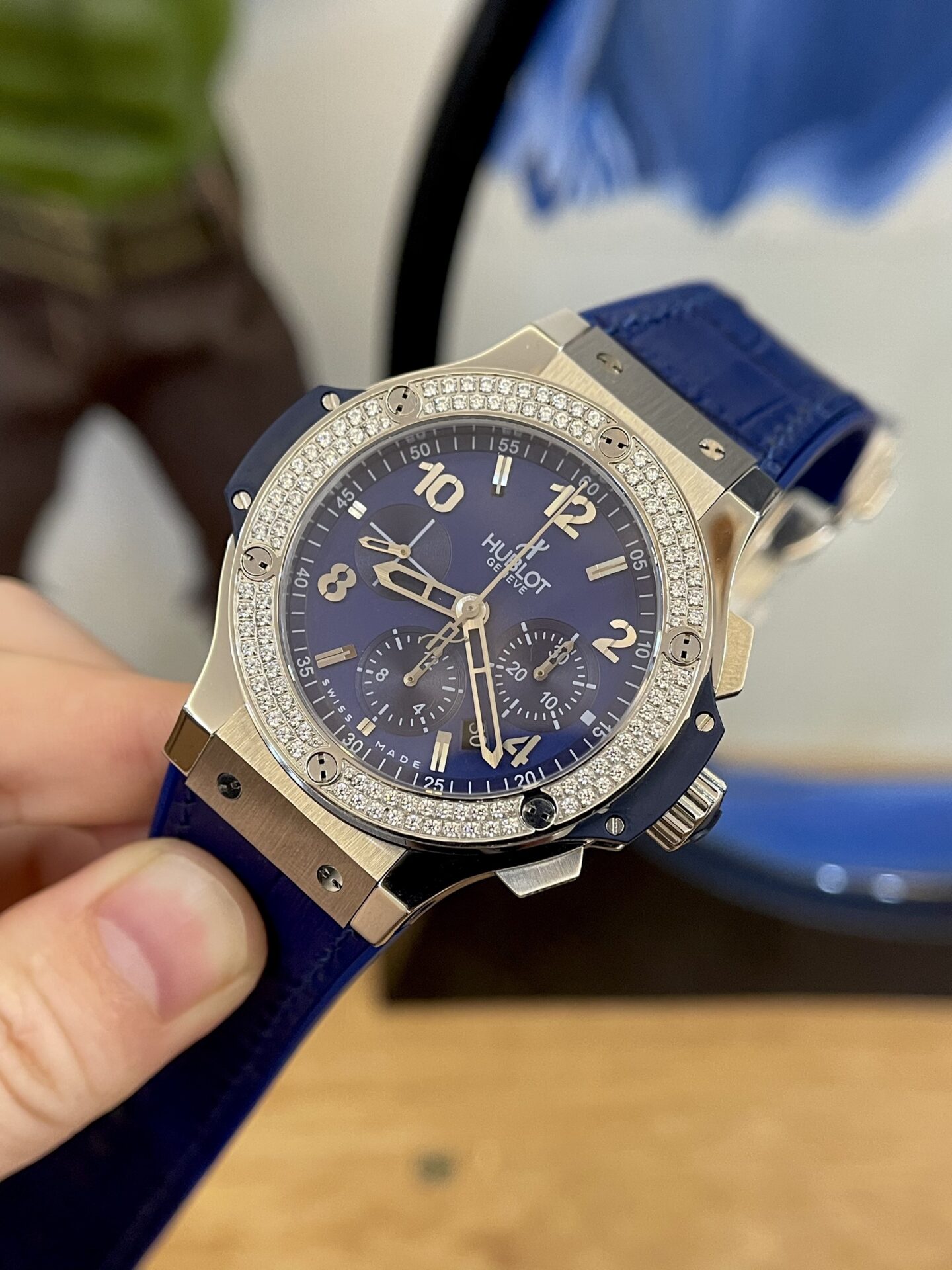 Hublot Replica Watch Big Bang Chronograph Blue 44mm