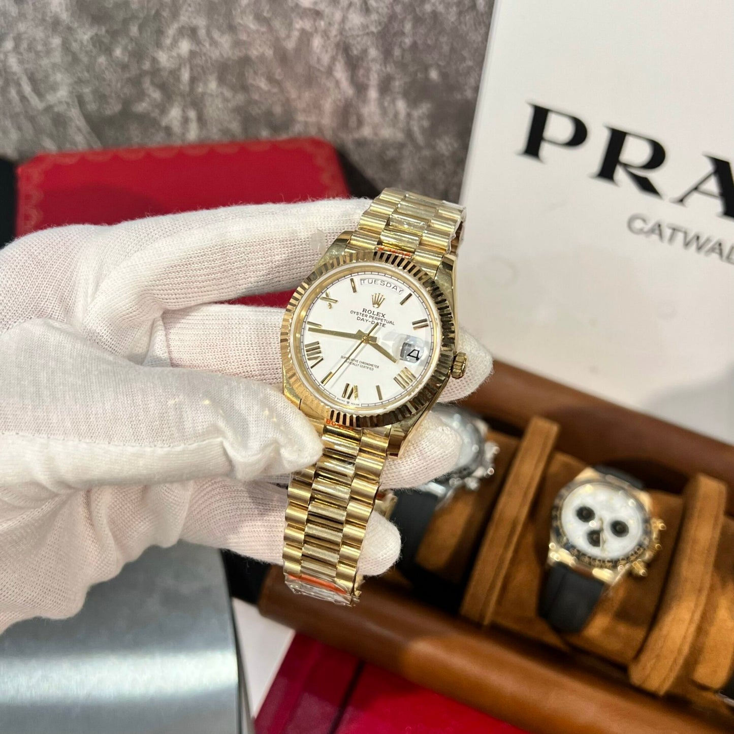 Rolex Replica 1:1 Watch Day-Date 228238 White Dial Factory GM V2 40mm