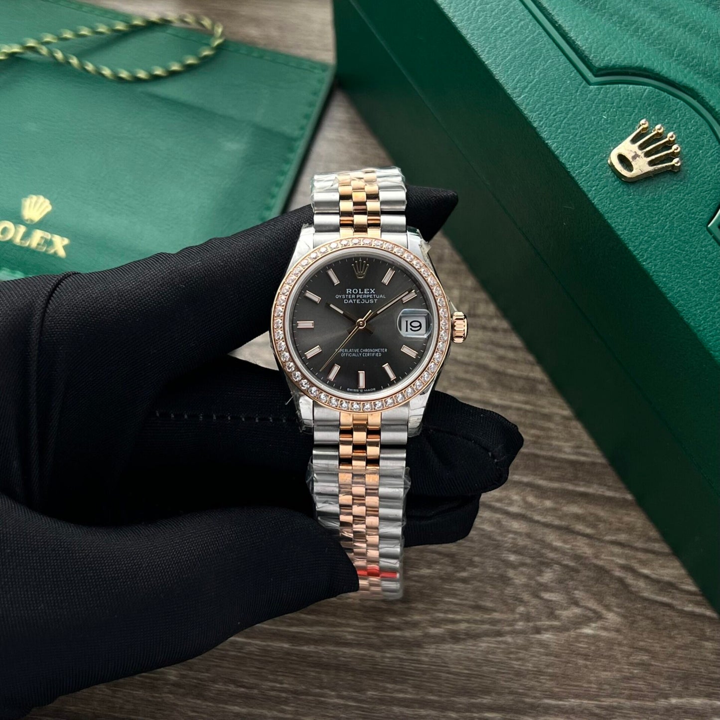 Rolex Datejust Fake Watches Womens Black Dial 31mm