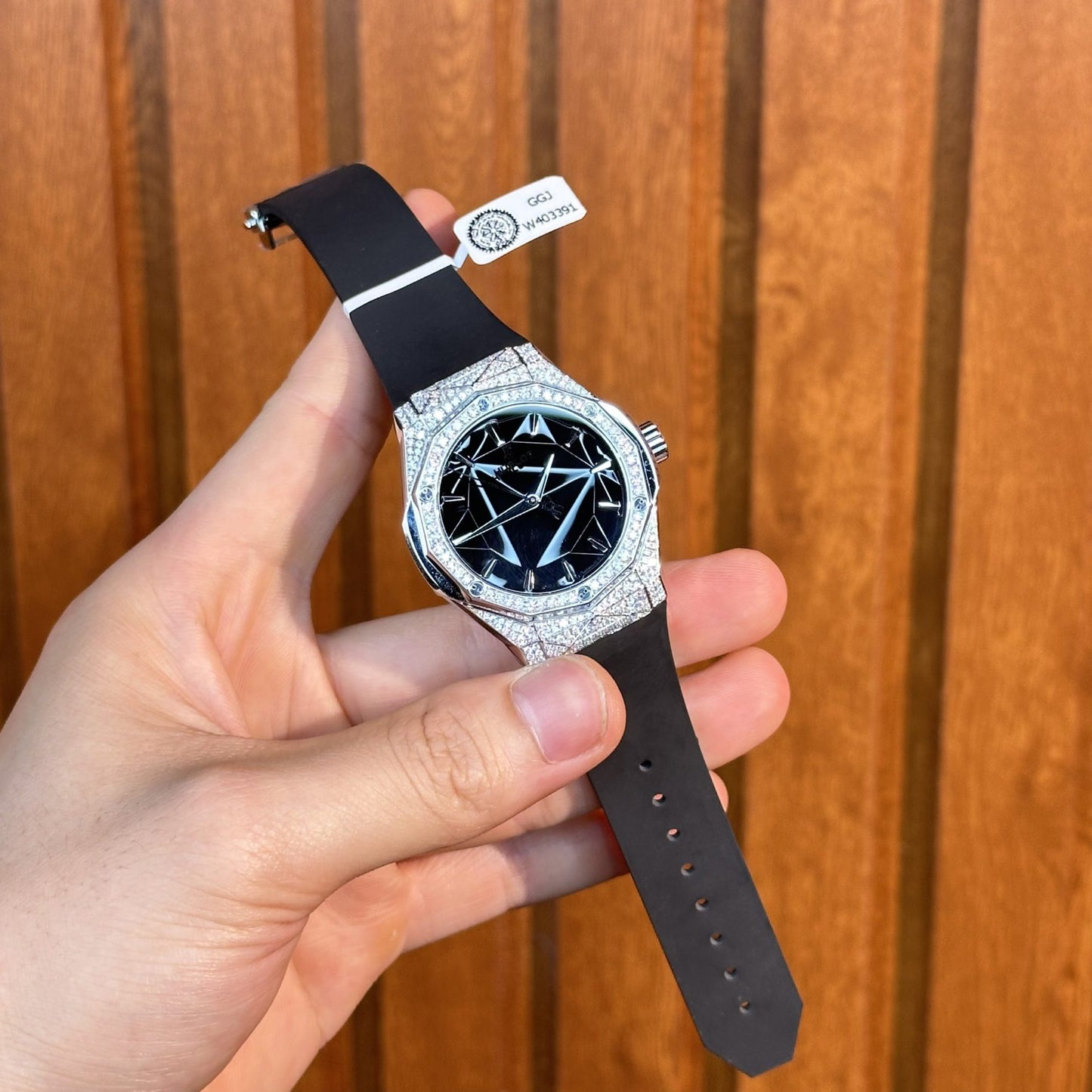 Hublot Replica 1:1 Watch Orlinski Titanium Full Diamond Moissanite Hong Kong 40mm
