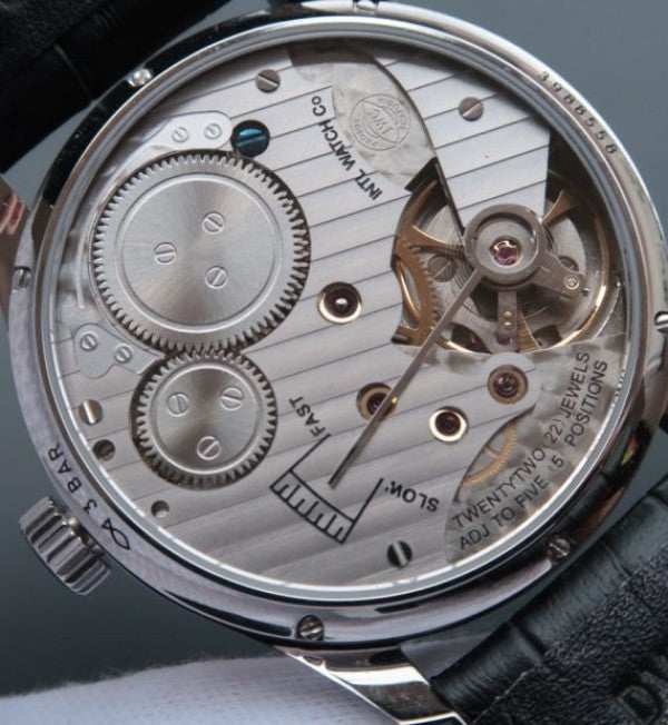 Replica IWC YLF Portuguese Regulateur Gray Dial Leather Strap A6498