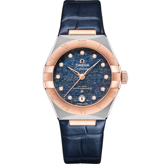 Constellation 29 mm, steel ? Sedna? gold on leather strap(1:1 replica)
