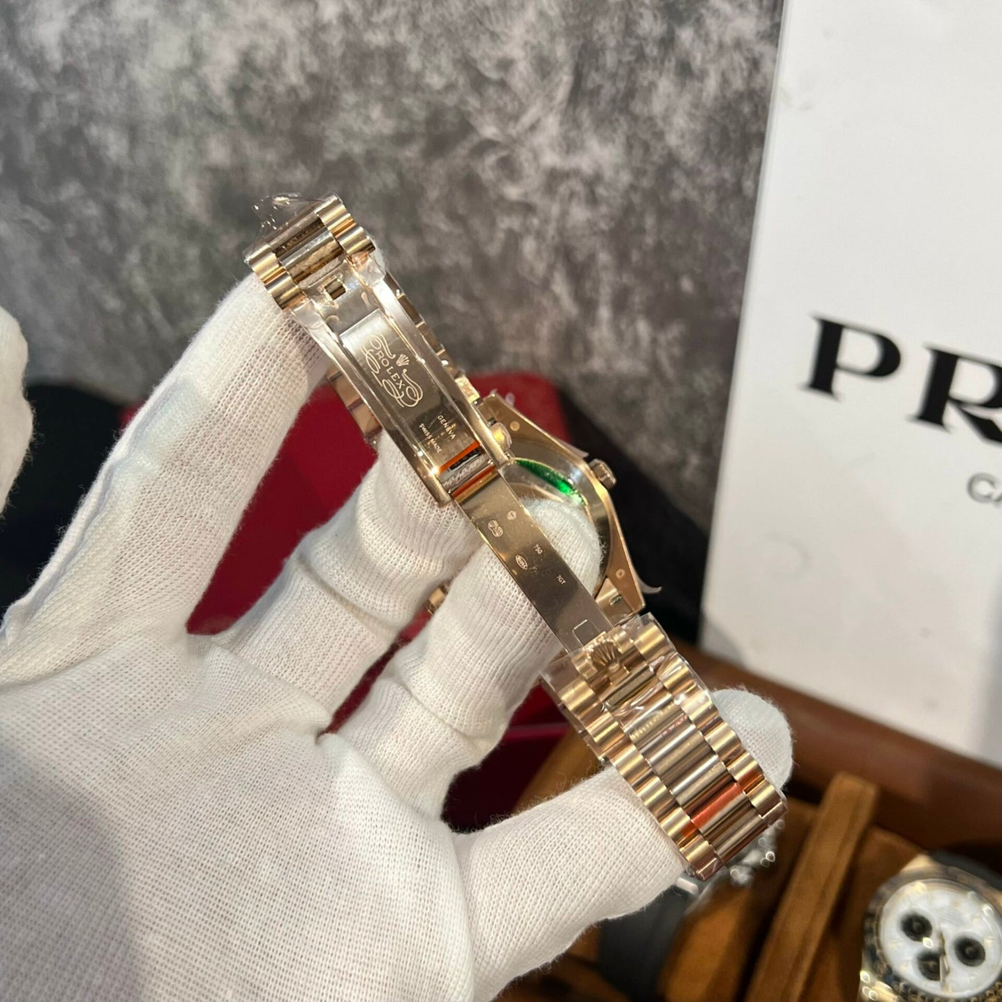 Rolex Replica 1:1 Watch Day-Date 228235 Green Dial Rose Gold Plated GM Factory V2 40mm