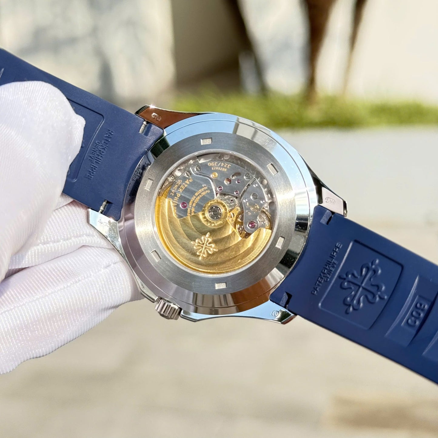 Patek Philippe Aquanaut 5168 Knock Off Watches Blue Dial Rubber Strap Custom BBF Factory 42,2mm
