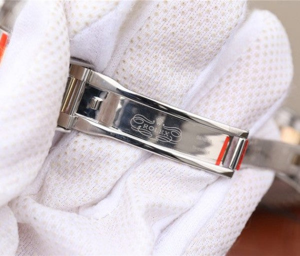Replica Rolex Daytona 116523 Thick YG Wrapped White Dial Bracelet A7750