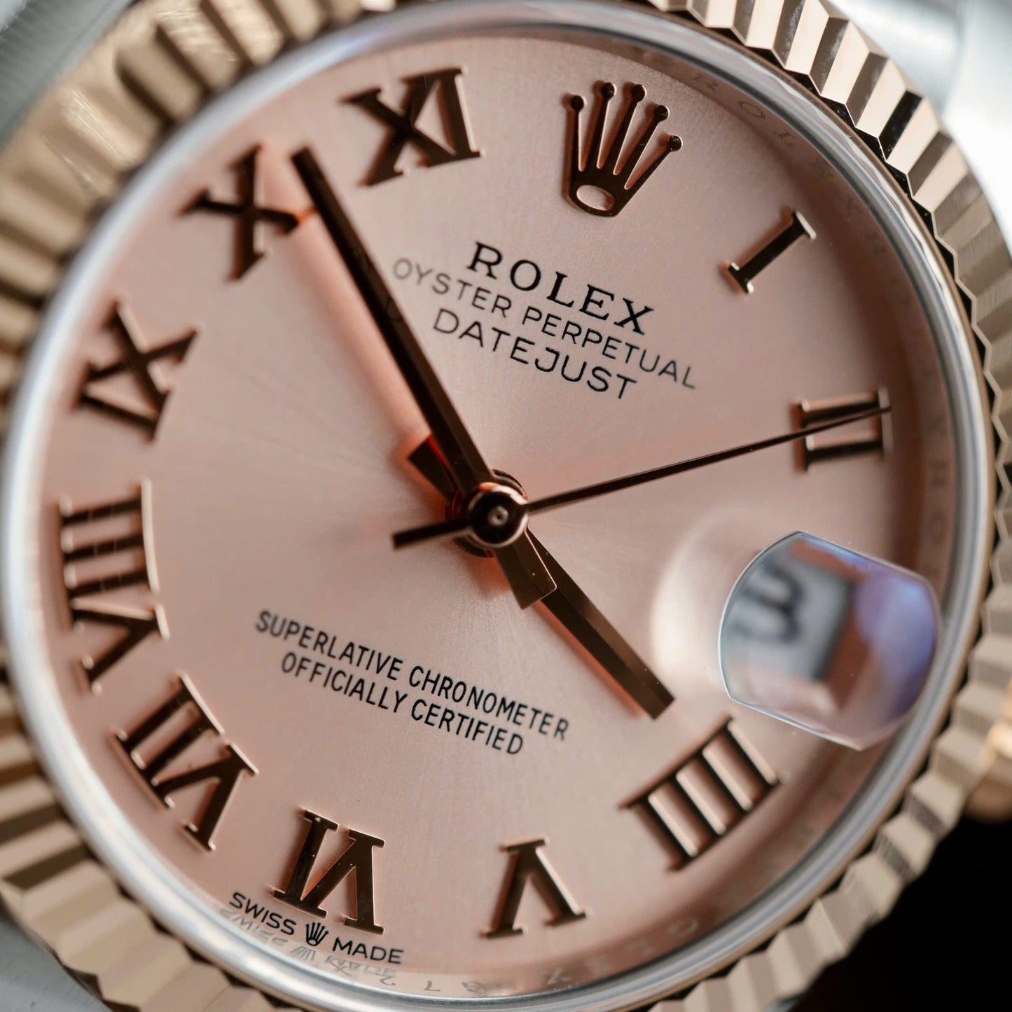 Rolex DateJust Luxury Fake Watches Pink Dial THB Factory 31mm