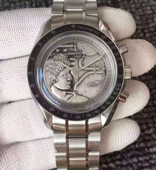 Replica Omega Speedmaster SS Apollo XVII 40th Anniversary SS Bracelet Manual Winding